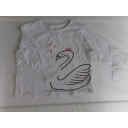 Camiseta blanca cisne 18...