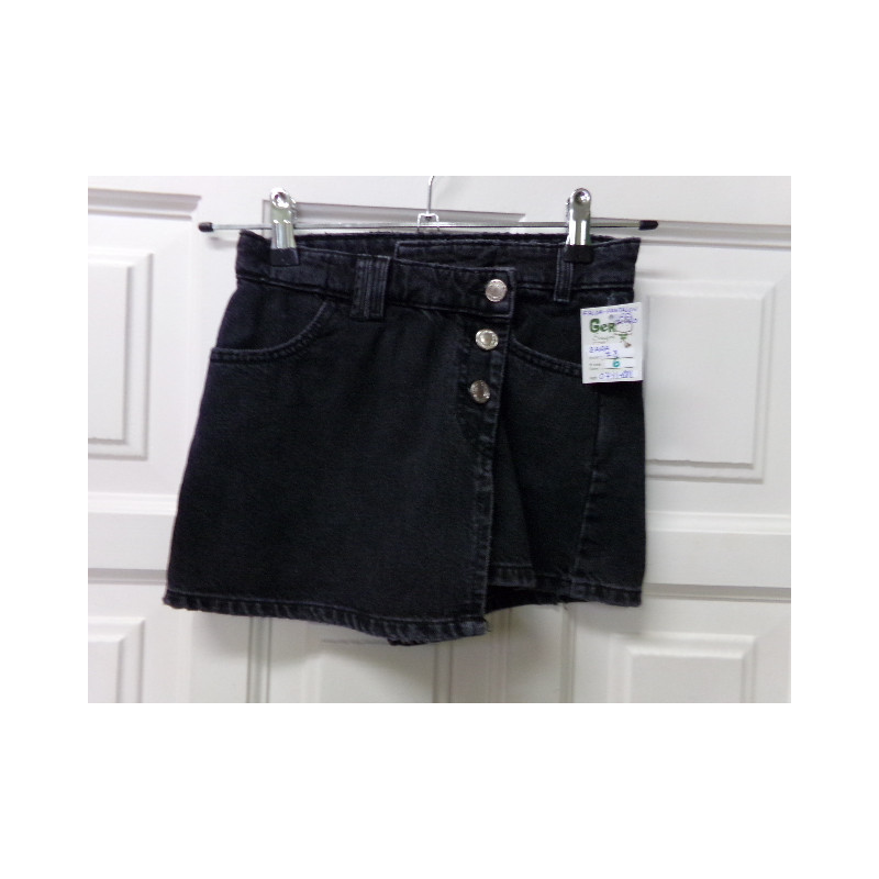 Falda pantalón gris vaquera Zara 8 años. Segunda mano.