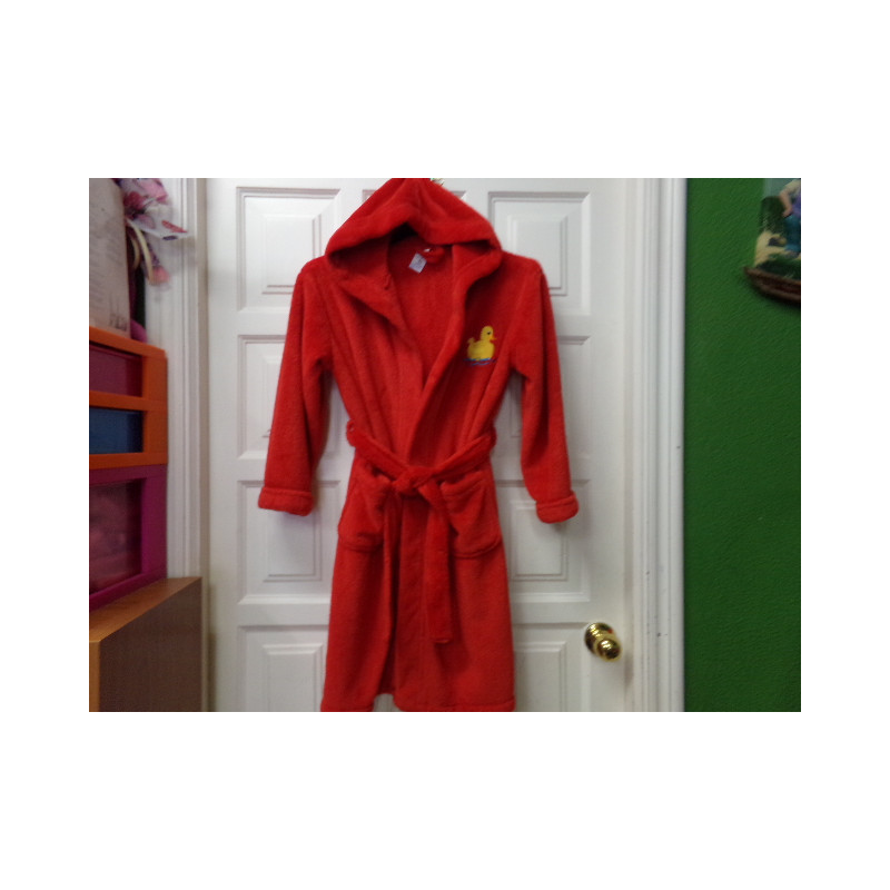 Bata de casa roja 12 años. Segunda mano.