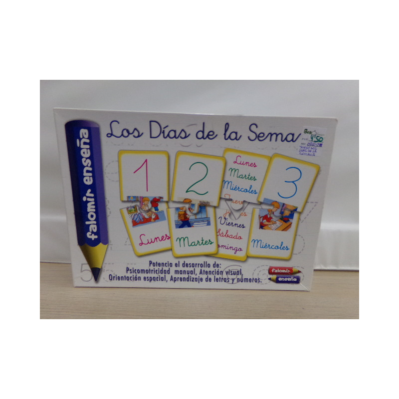 juego puzzle los días de la semana. Segunda mano.