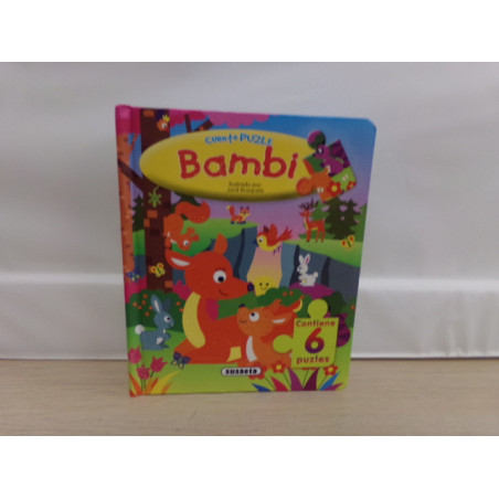 Libro puzzle Bambi, Susaeta. Segunda mano.