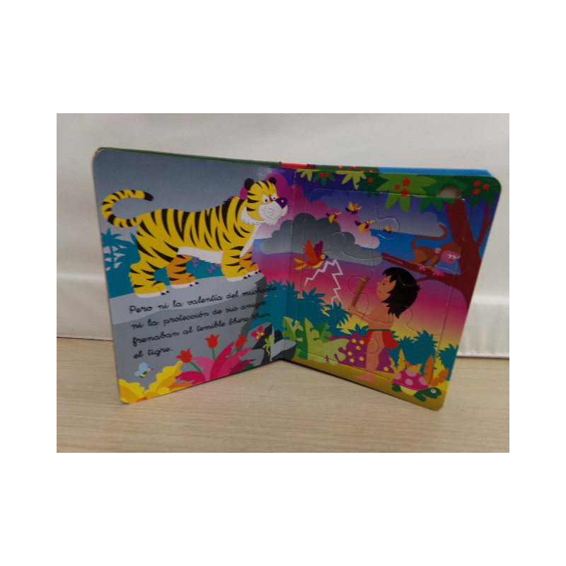 Libro puzzle el Libro de la Selva. Segunda mano.