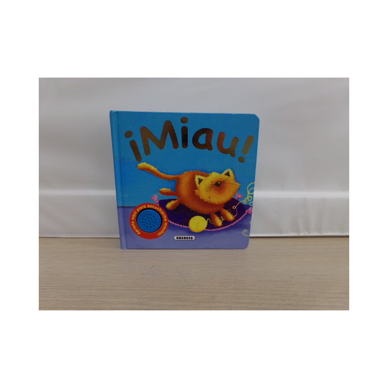 Libro con sonido, Susaeta, Miau!. Segunda mano.