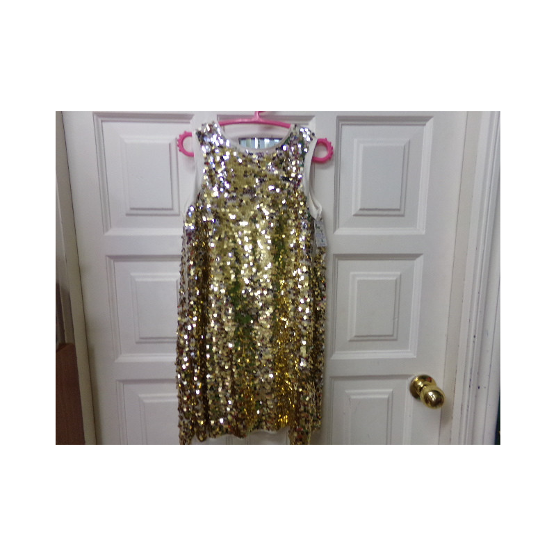 Vestido lentejuelas 8-9 años. Segunda mano.