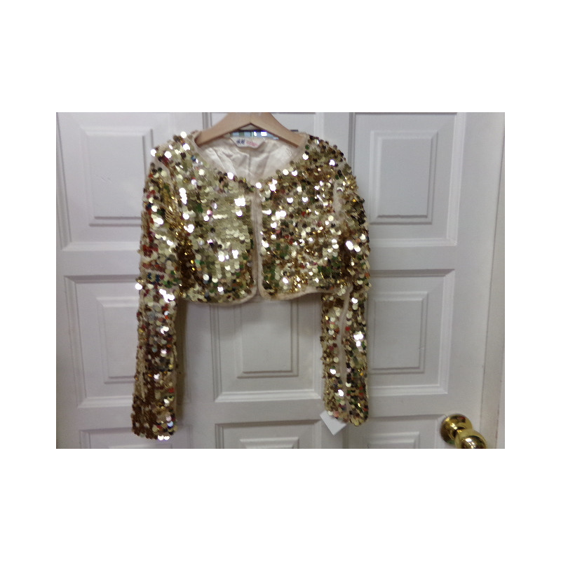 Chaqueta lentejuelas 8-9 años. Segunda mano.