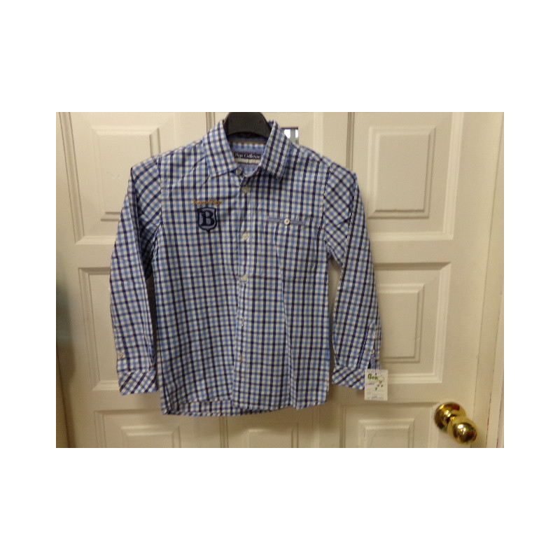 Camisa cuadros Mayoral 7 años. Segunda mano.