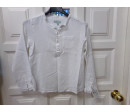 Camisa blanca lino Nanos 10 años. Segunda mano.