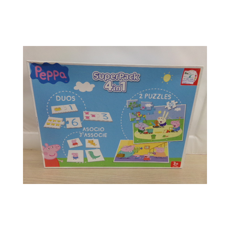 4 puzzles Peppa. Segunda mano.