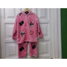 Pijama rosa invierno 2 piezas  6 años. Segunda mano.
