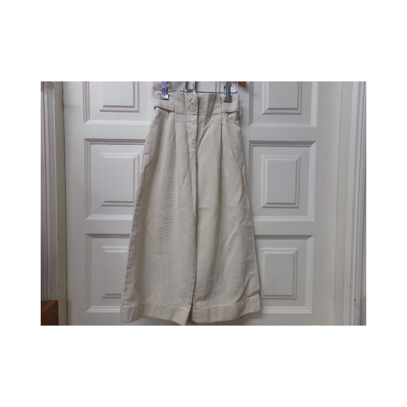 Pantalón ancho beig Zara 7 años. Segunda mano.