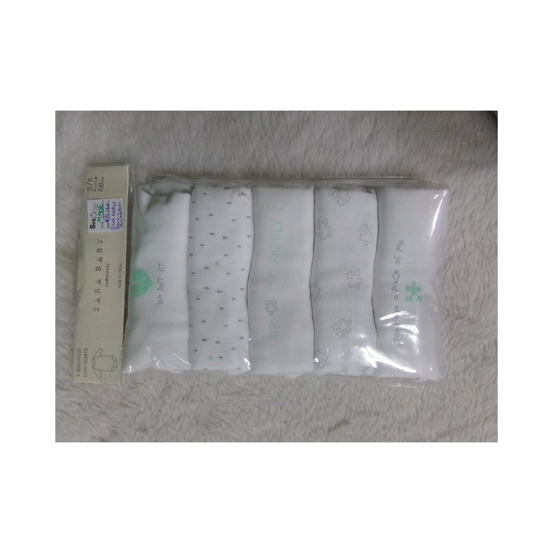 Cinco bodys de Zara. Talla 3-6 meses. A estrenar