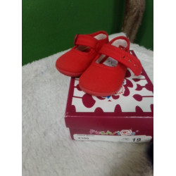 Zapatilla loneta roja T19