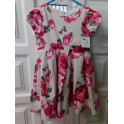 Vestido flores 6 añso