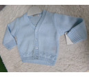 Chaqueta punto celeste 6 meses dr kid