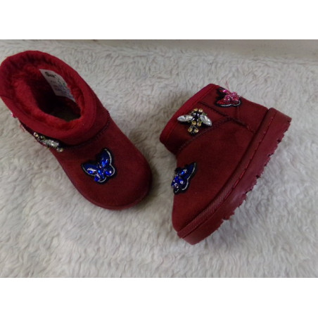 Bota pelito granate N 22. Segunda mano