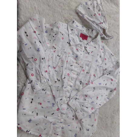 Blusa con cinta de pelo. Talla 6 años. Segunda mano