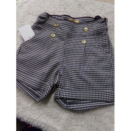Pantalon corto pata de gallo 5-6 años