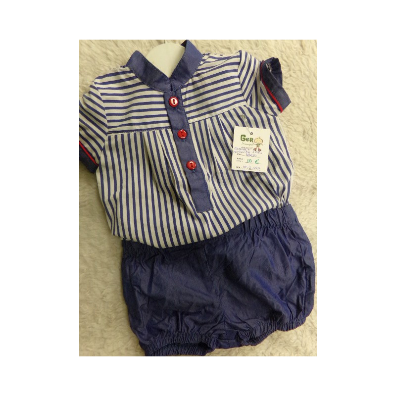 Camisa y bombacho talla 1 mes. Albero. Segunda mano