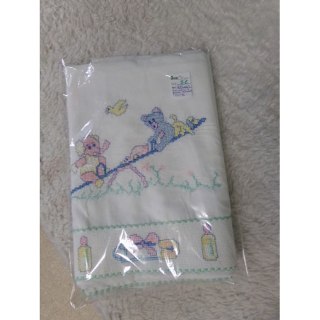 Encimera mas funda de almohada. Cuna. Segunda mano