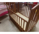 Cuna de madera con cajonera. Prenatal. Segunda mano