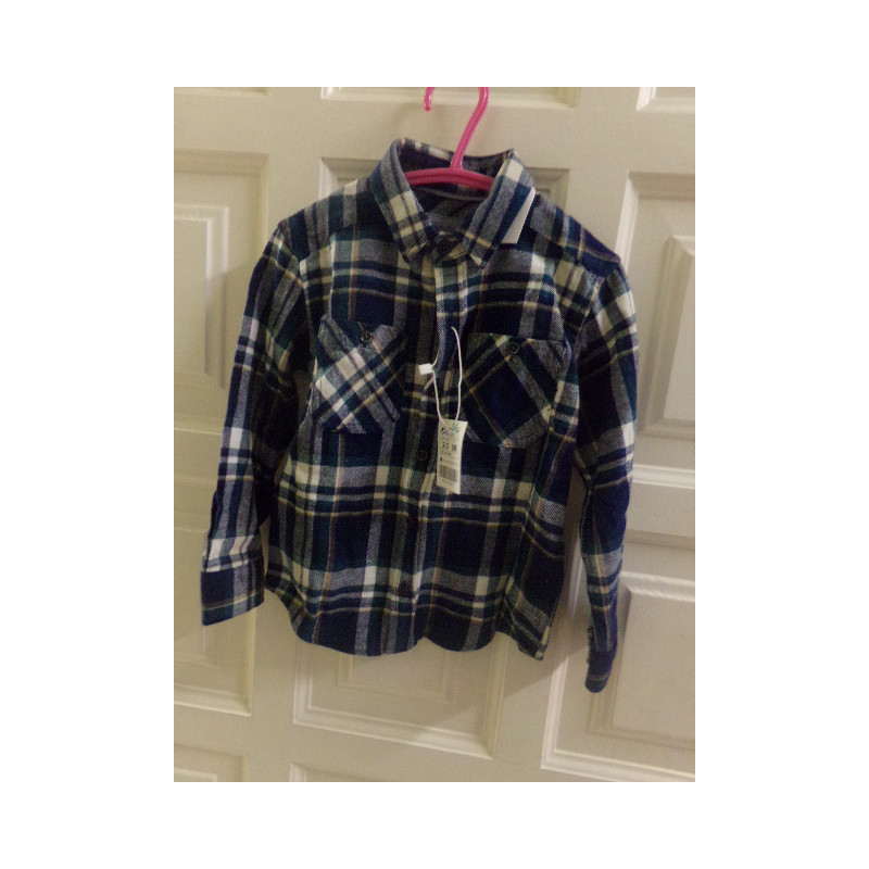 Camisa de cuadros talla 2-3 años. A estrenar