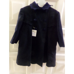 Abrigo paño marino talla 1-2 años. Segunda mano