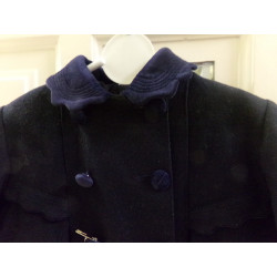 Abrigo paño marino talla 1-2 años. Segunda mano