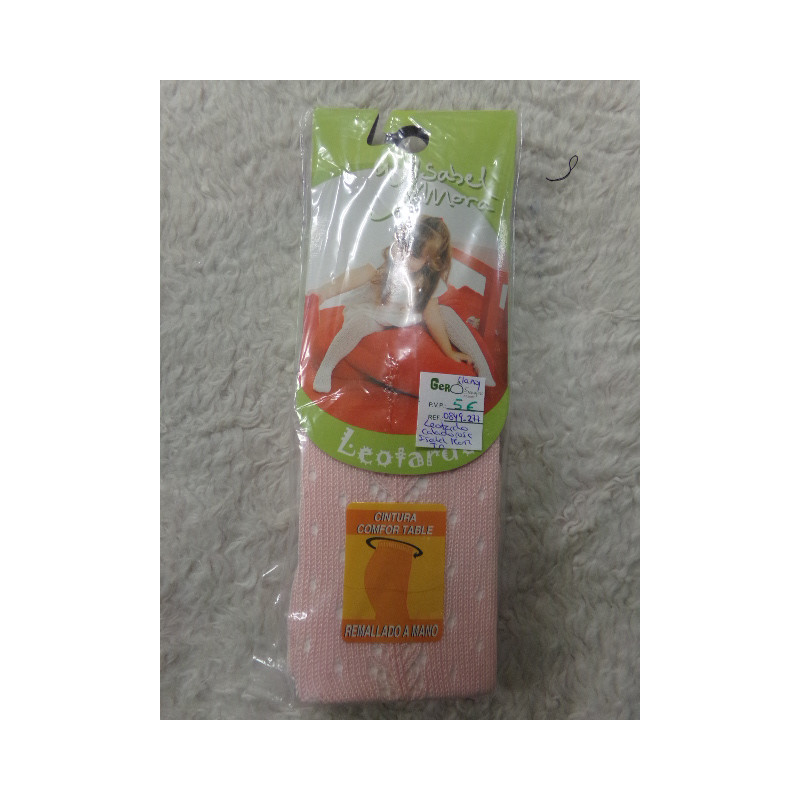 Leotardo calado rosa T0