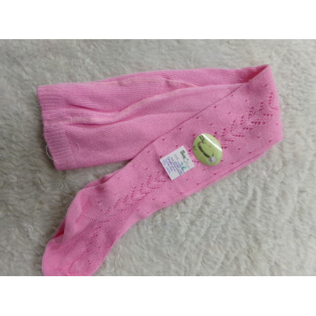 Leotardo calado rosa T0