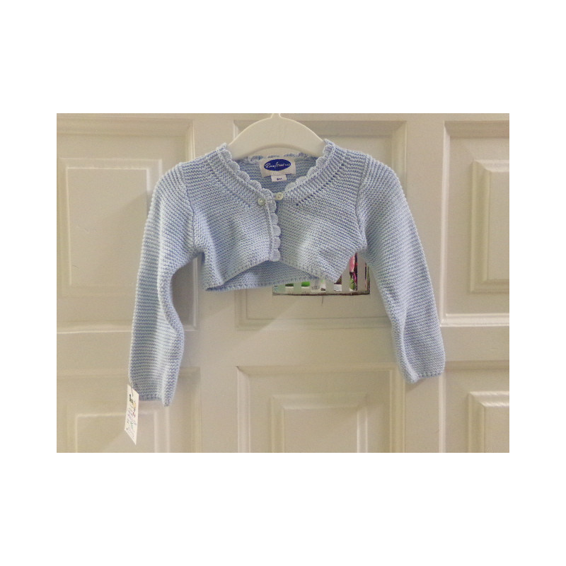 Chaqueta celeste Patricia Mendidulce 12 meses