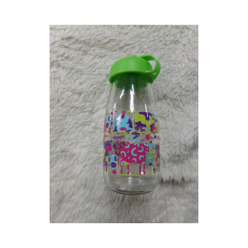 Botella de cristal reutilizable. Segunda mano