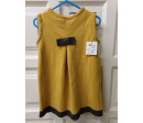Vestido de punto mostaza. Talla 24-36 meses. Segunda mano