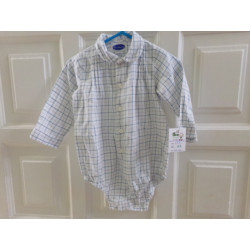 Camisa body talla -12 meses. Patricia Mendiluce. Segunda mano