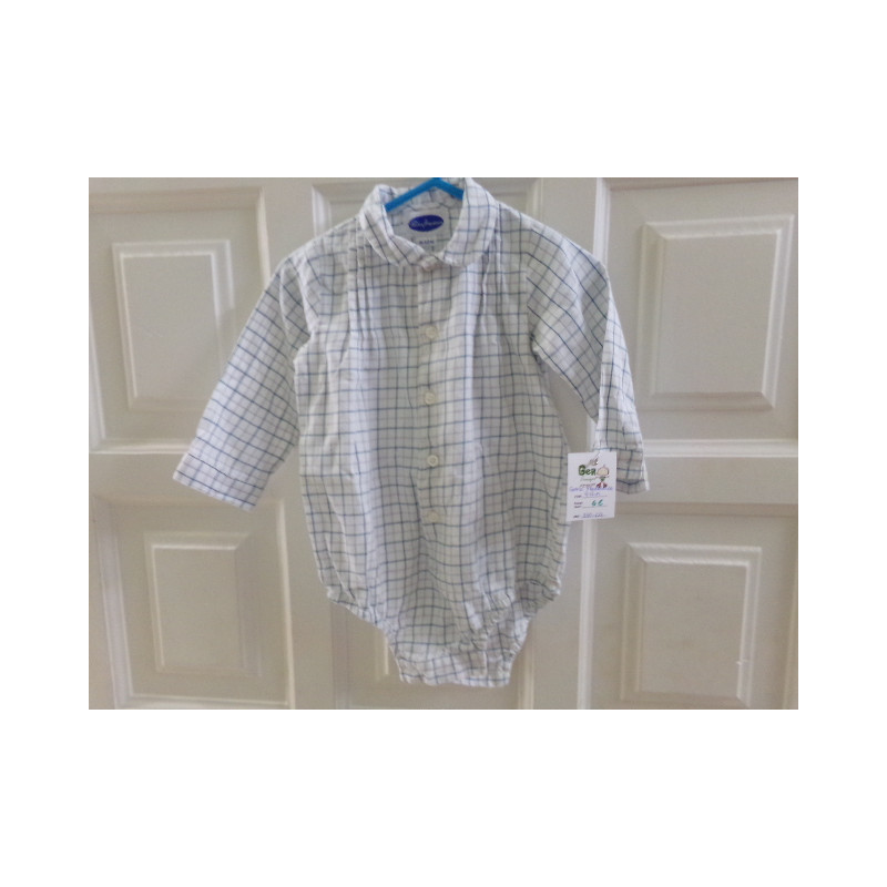 Camisa body talla -12 meses. Patricia Mendiluce. Segunda mano