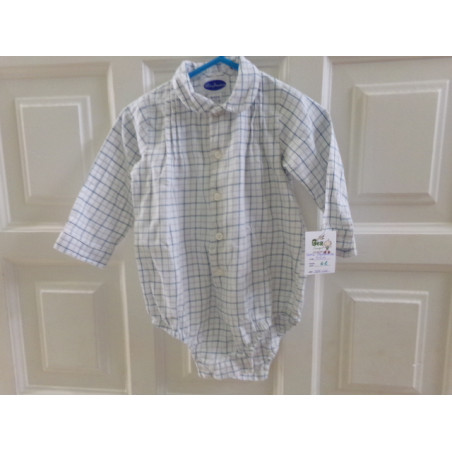 Camisa body talla -12 meses. Patricia Mendiluce. Segunda mano