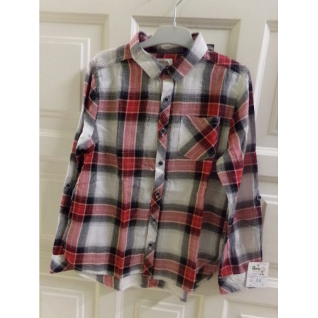 Camisa de cuadros Orchestra talla 8 años. Segunda mano