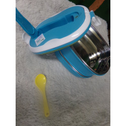 Fiambrera térmica doble con cuchara- Segunda mano