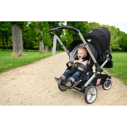 Red Castle Evolutwin - Sillita y maxicosis, color marrón segunda mano