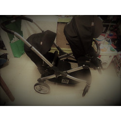 Red Castle Evolutwin - Sillita y maxicosis, color marrón segunda mano