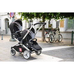 Red Castle Evolutwin - Sillita y maxicosis, color marrón segunda mano