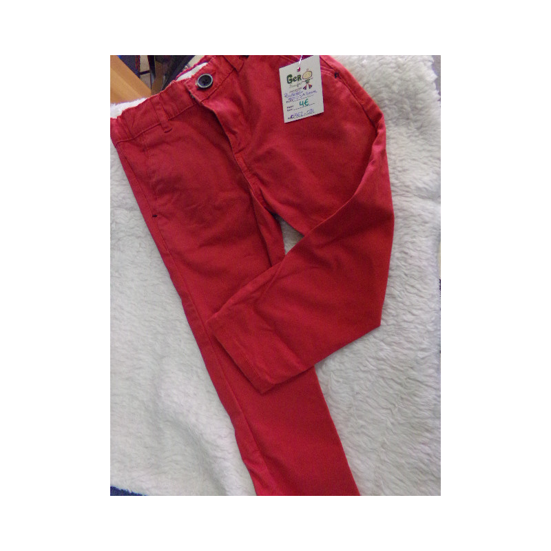 Pantalón rojo talla 2-3 años. Segunda mano. Zara