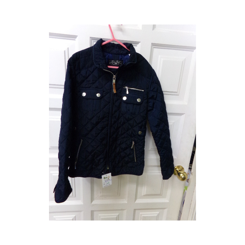 Abrigo azul marino Zara talla 9-10 años. Segunda mano