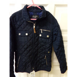 Abrigo azul marino Zara talla 9-10 años. Segunda mano