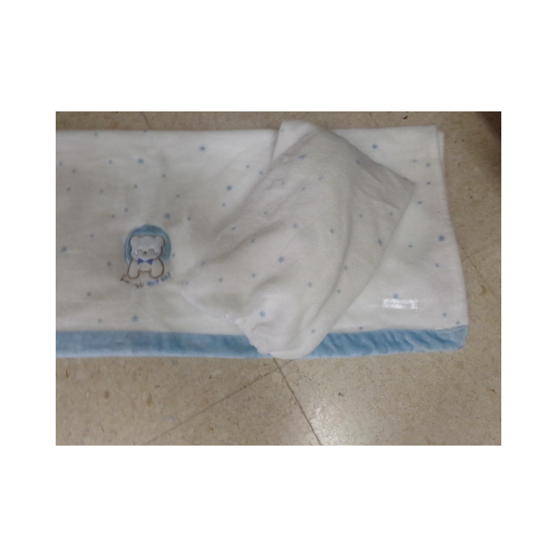 Sábana bajera y encimera de franela para cuna. Segunda mano