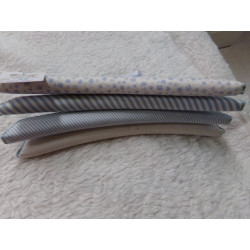 4 Perchas de tela color azul. Segunda mano