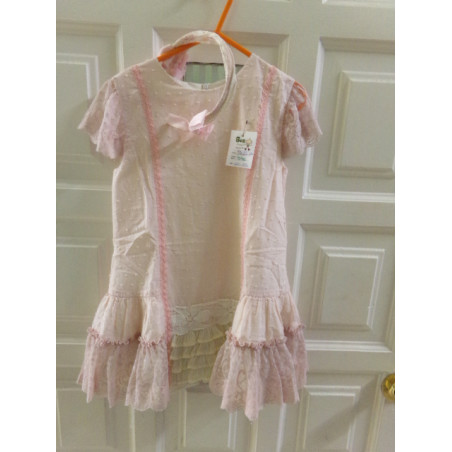 Vestido con diadema. Talla 6 años. Segunda mano