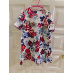 Vestido flores talla 9-10 años. Segunda mano