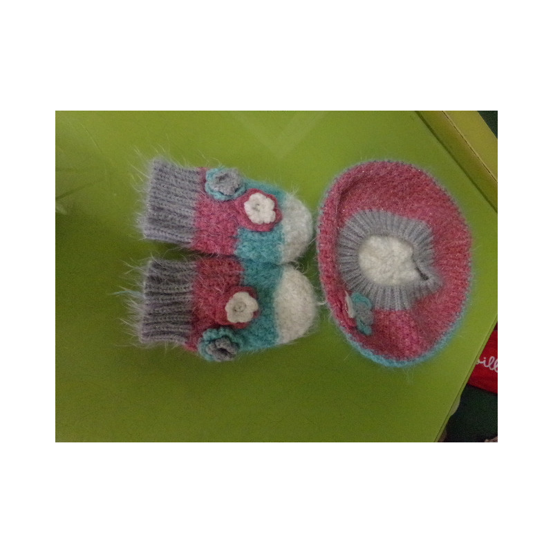 Conjunto gorro y manoplas