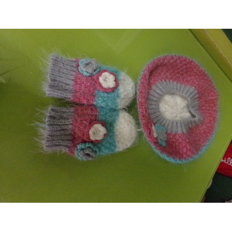 Conjunto gorro y manoplas