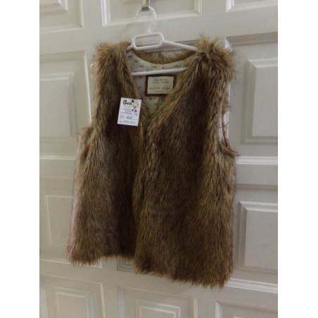 chaleco Zara marron talla 7 años. Segunda mano